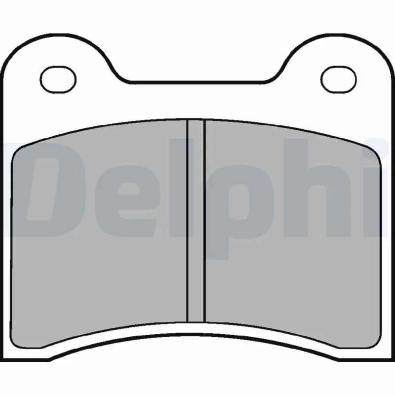 Handler.Part Brake pad set, disc brake DELPHI LP63 1