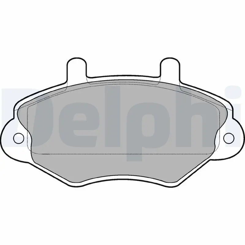 Handler.Part Brake pad set, disc brake DELPHI LP767 1