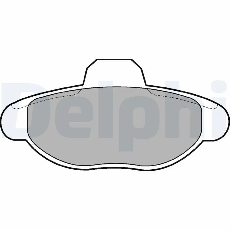 Handler.Part Brake pad set, disc brake DELPHI LP771 1