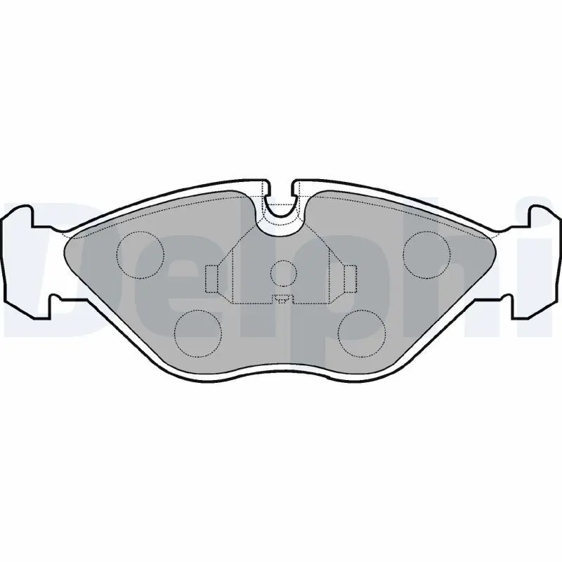 Handler.Part Brake pad set, disc brake DELPHI LP786 1