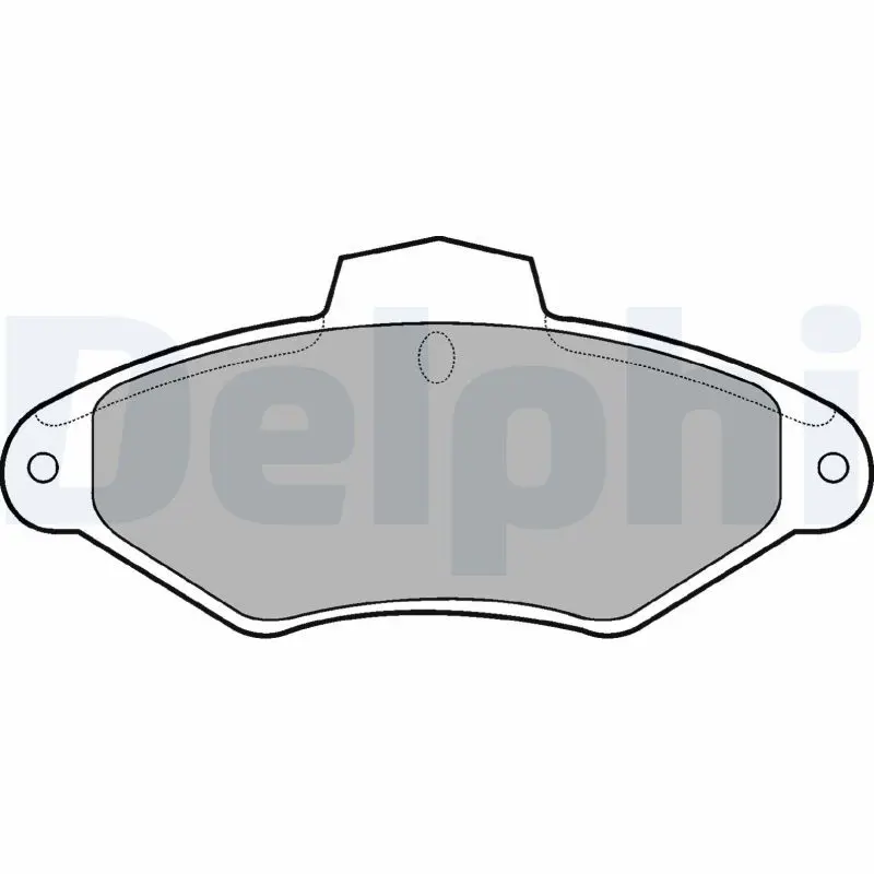 Handler.Part Brake pad set, disc brake DELPHI LP787 1