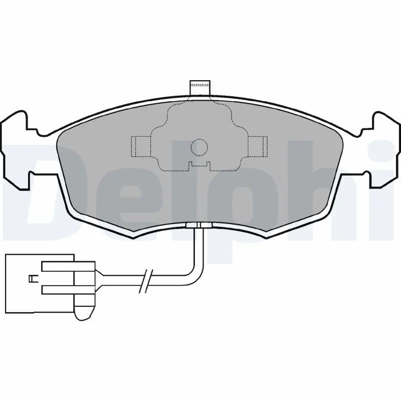 Handler.Part Brake pad set, disc brake DELPHI LP794 1