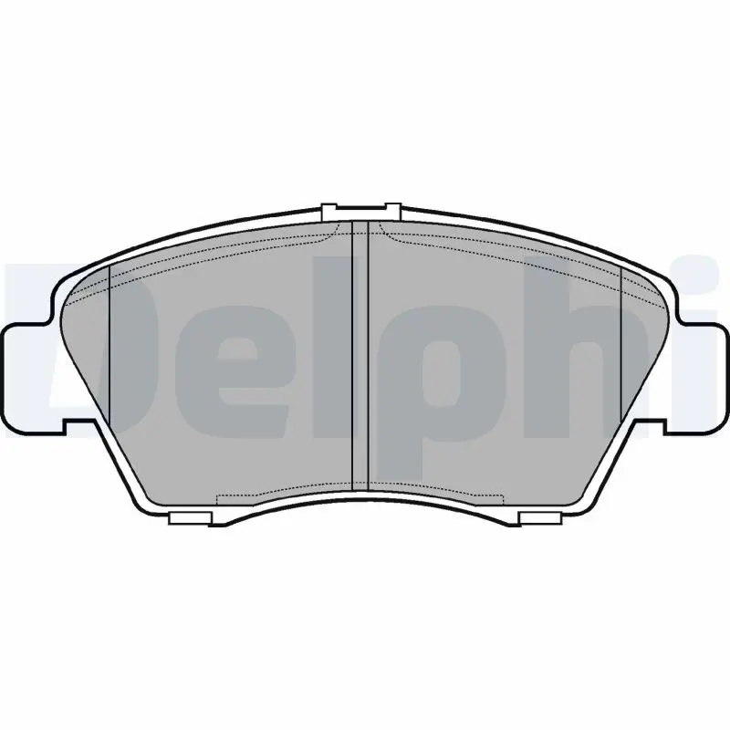 Handler.Part Brake pad set, disc brake DELPHI LP809 1