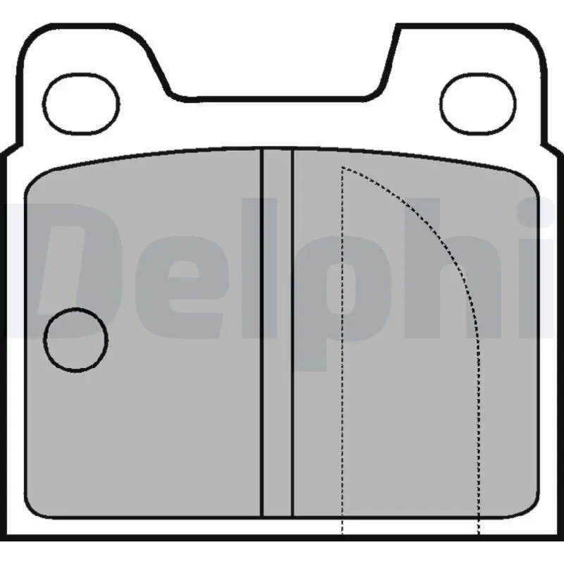 Handler.Part Brake pad set, disc brake DELPHI LP81 1