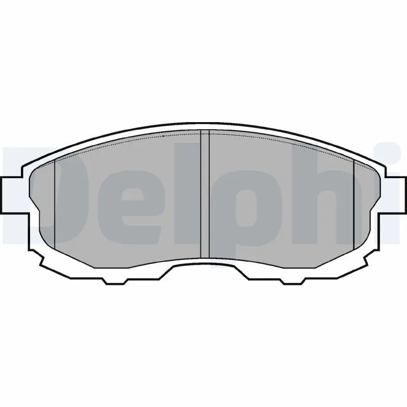 Handler.Part Brake pad set, disc brake DELPHI LP812 1