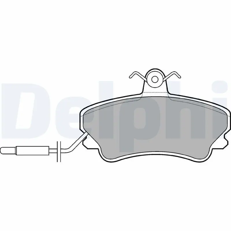 Handler.Part Brake pad set, disc brake DELPHI LP822 1