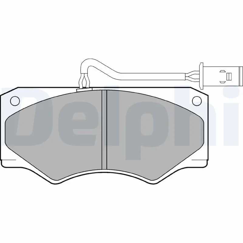 Handler.Part Brake pad set, disc brake DELPHI LP833 1