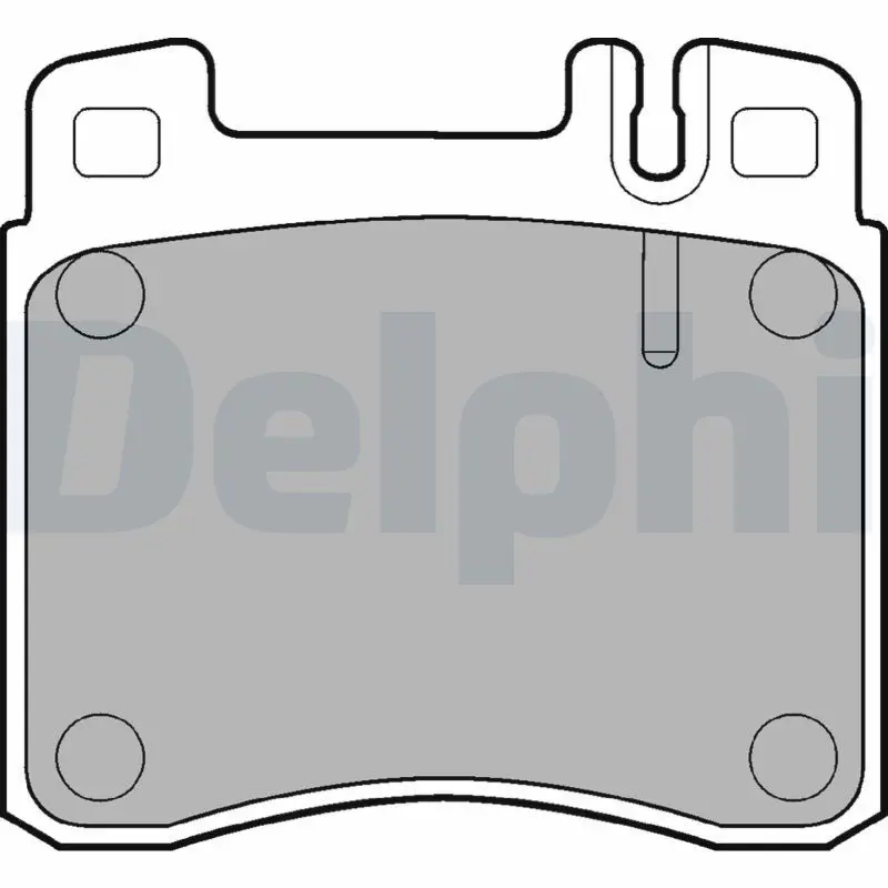 Handler.Part Brake pad set, disc brake DELPHI LP840 1