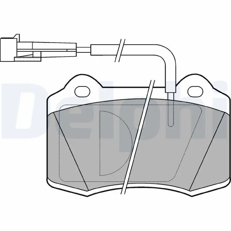 Handler.Part Brake pad set, disc brake DELPHI LP849 1