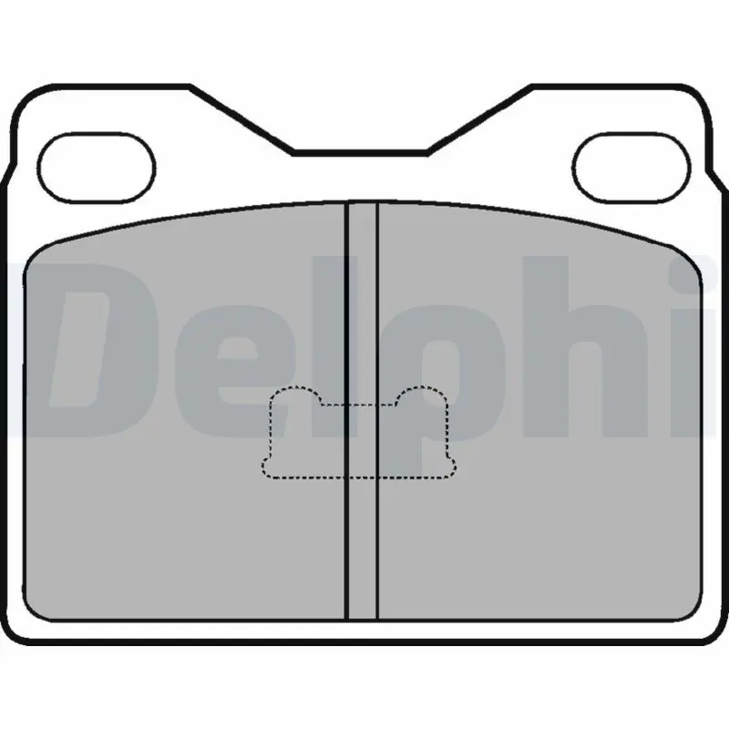 Handler.Part Brake pad set, disc brake DELPHI LP88 1