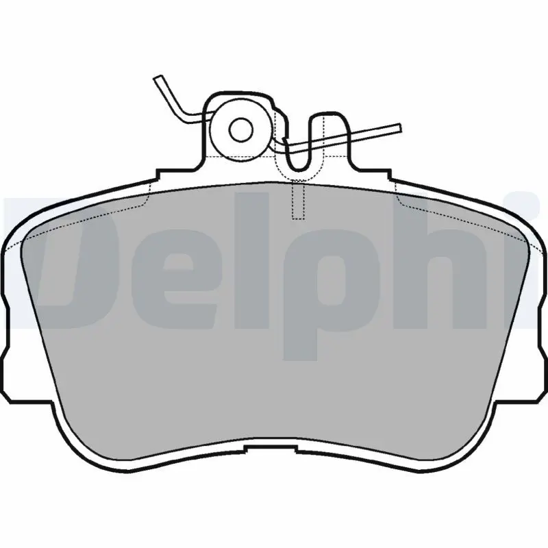 Handler.Part Brake pad set, disc brake DELPHI LP881 1