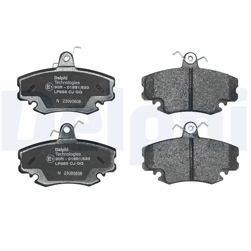 Handler.Part Brake pad set, disc brake DELPHI LP885 2