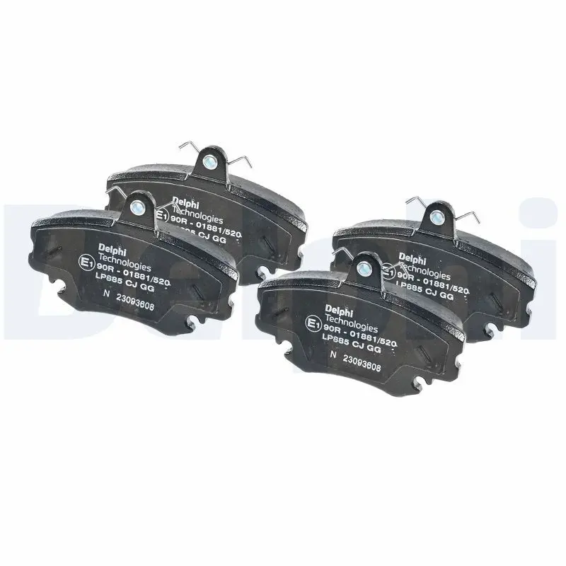 Handler.Part Brake pad set, disc brake DELPHI LP885 3