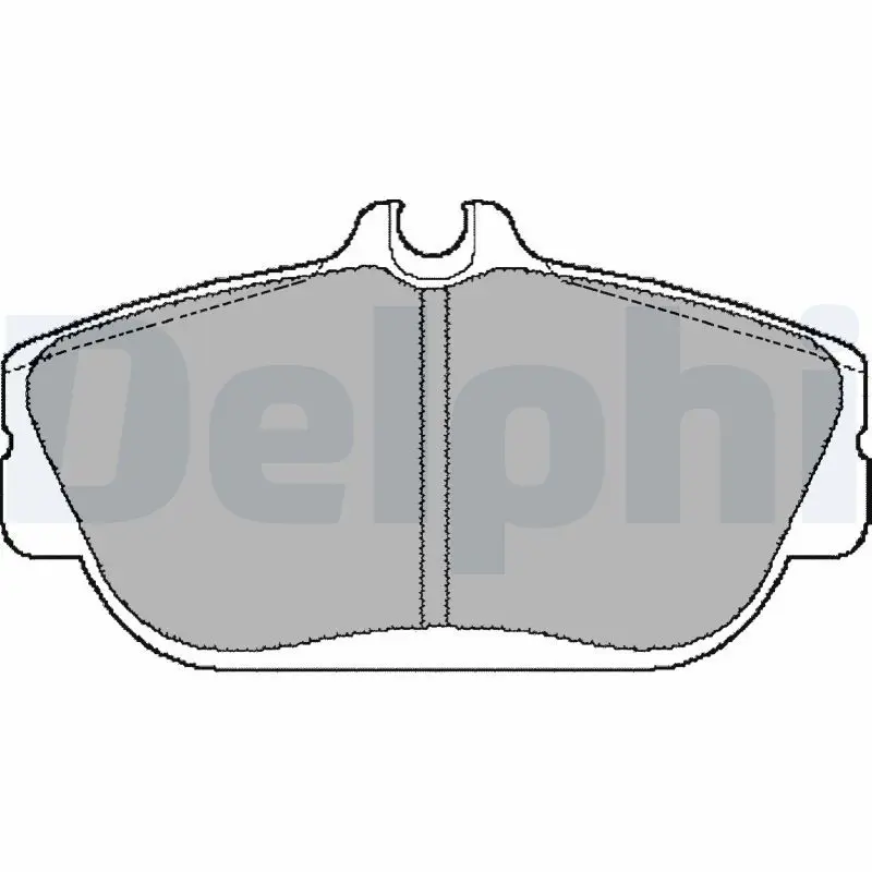 Handler.Part Brake pad set, disc brake DELPHI LP887 1