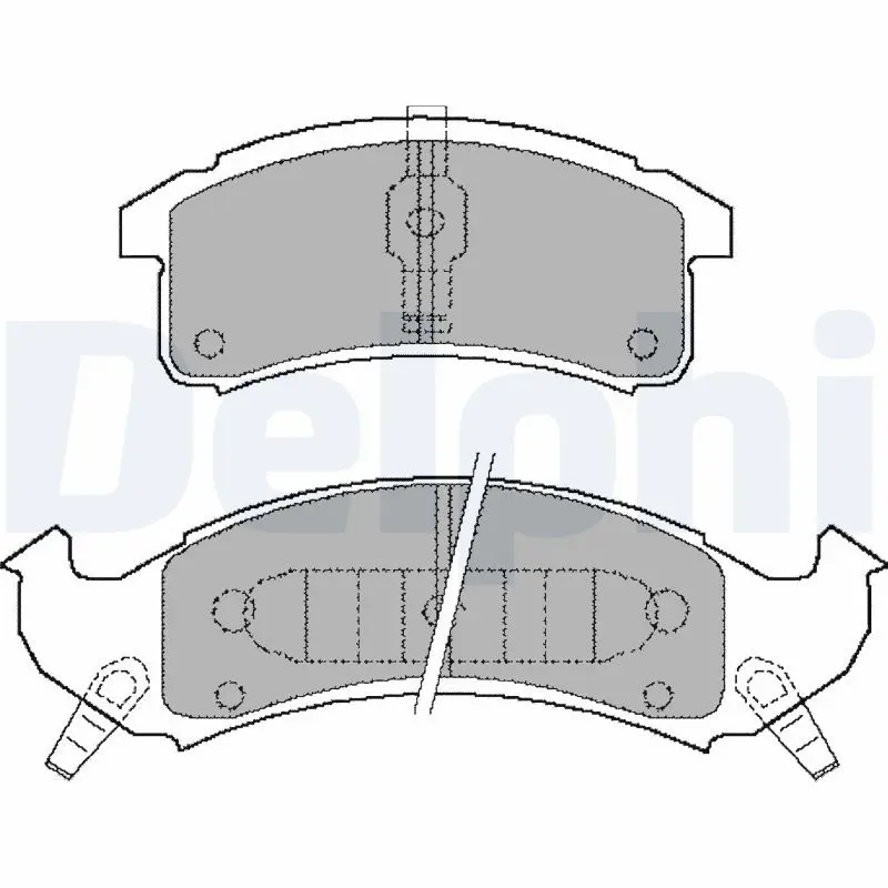 Handler.Part Brake pad set, disc brake DELPHI LP897 1