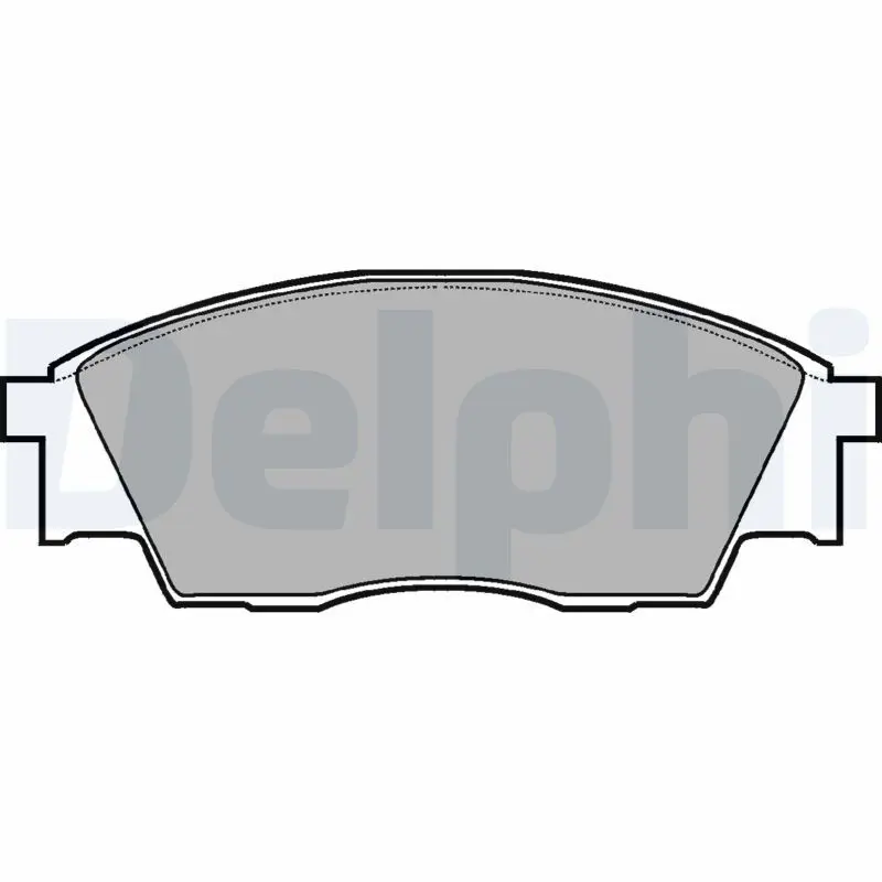 Handler.Part Brake pad set, disc brake DELPHI LP811 1