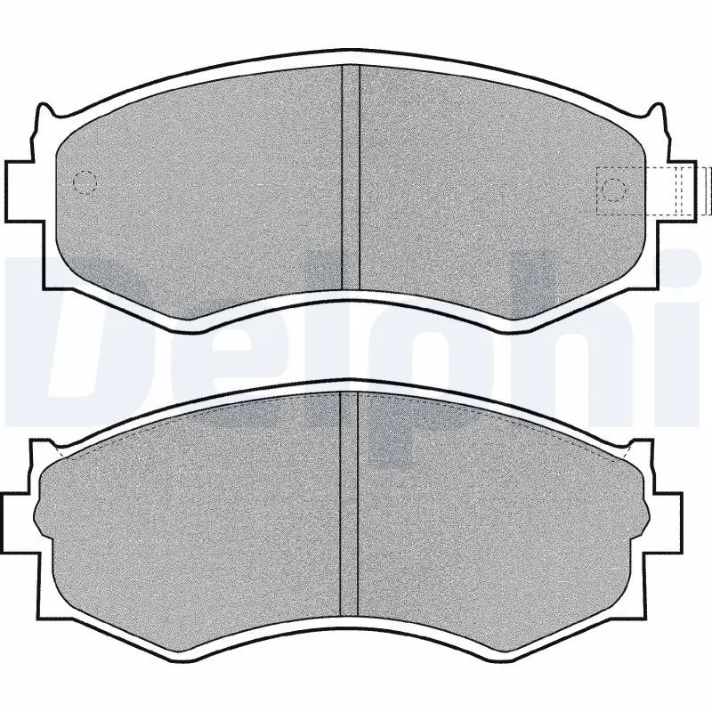 Handler.Part Brake pad set, disc brake DELPHI LP916 1