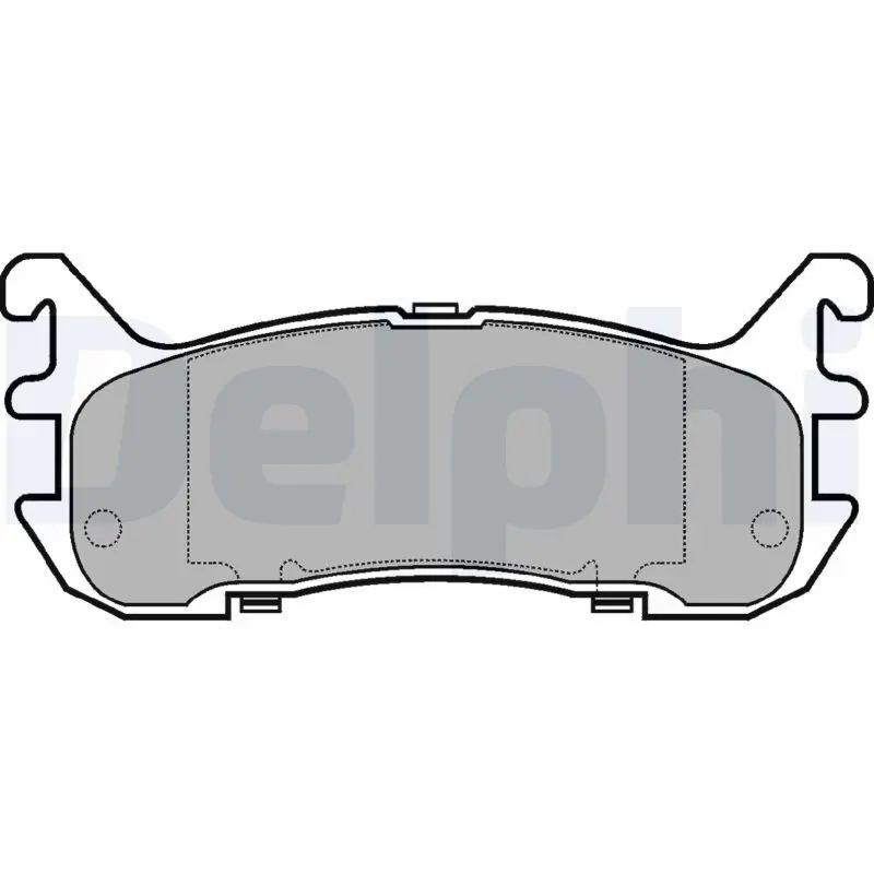 Handler.Part Brake pad set, disc brake DELPHI LP932 1