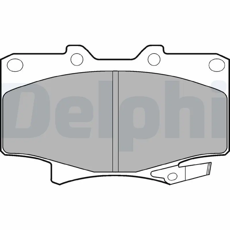 Handler.Part Brake pad set, disc brake DELPHI LP962 1