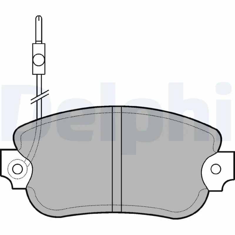 Handler.Part Brake pad set, disc brake DELPHI LP97 1