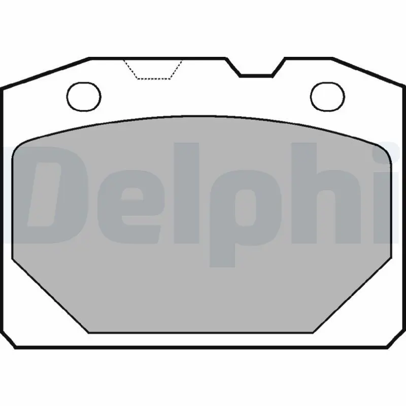 Handler.Part Brake pad set, disc brake DELPHI LP92 1