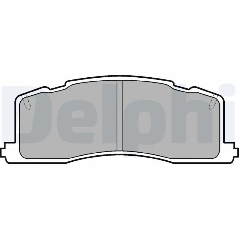 Handler.Part Brake pad set, disc brake DELPHI LP943 1