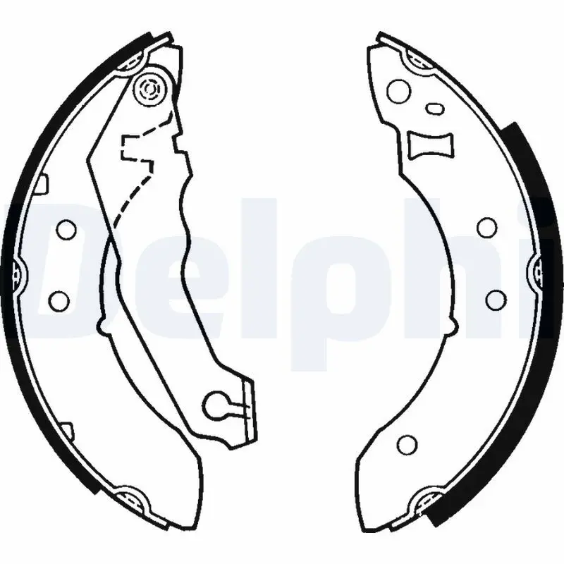 Handler.Part Brake shoe set DELPHI LS1242 1