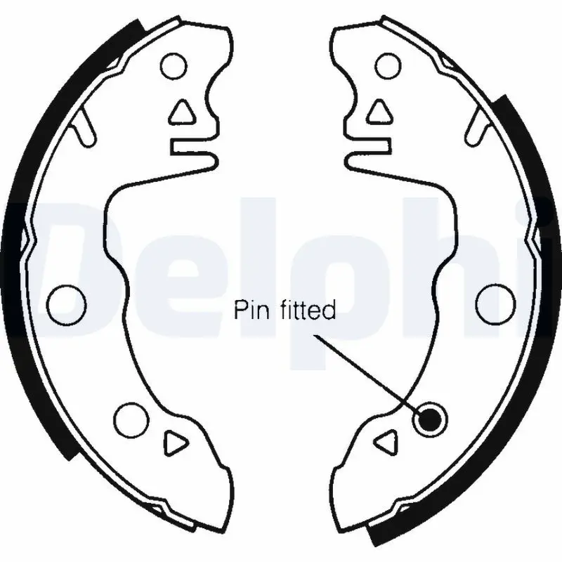 Handler.Part Brake shoe set DELPHI LS1259 1