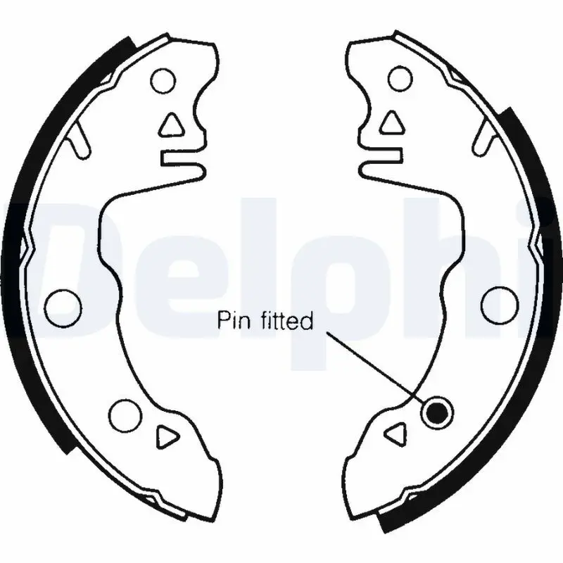 Handler.Part Brake shoe set DELPHI LS1120 1