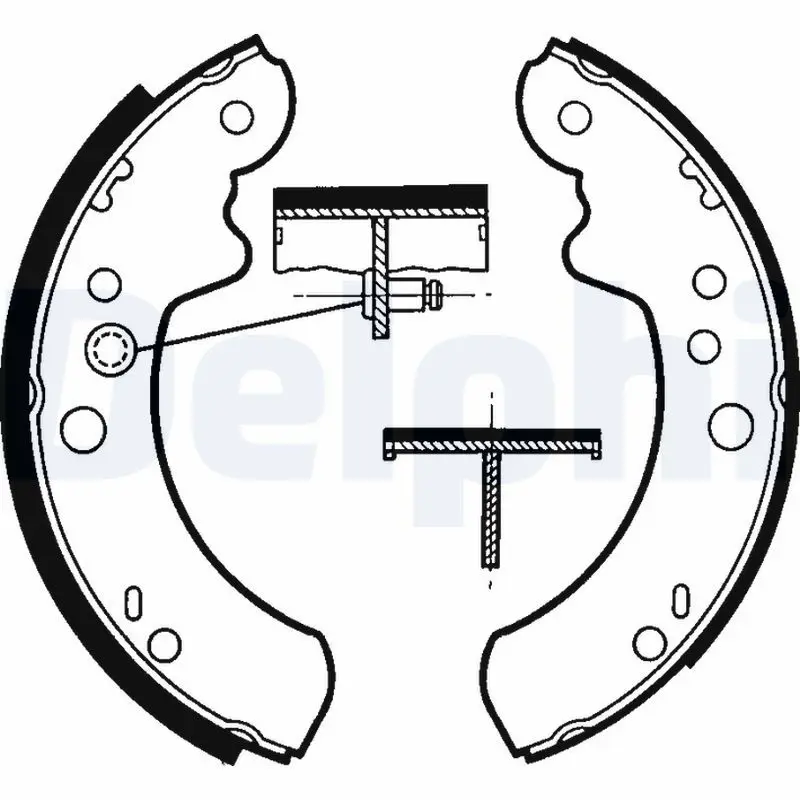 Handler.Part Brake shoe set DELPHI LS1313 1