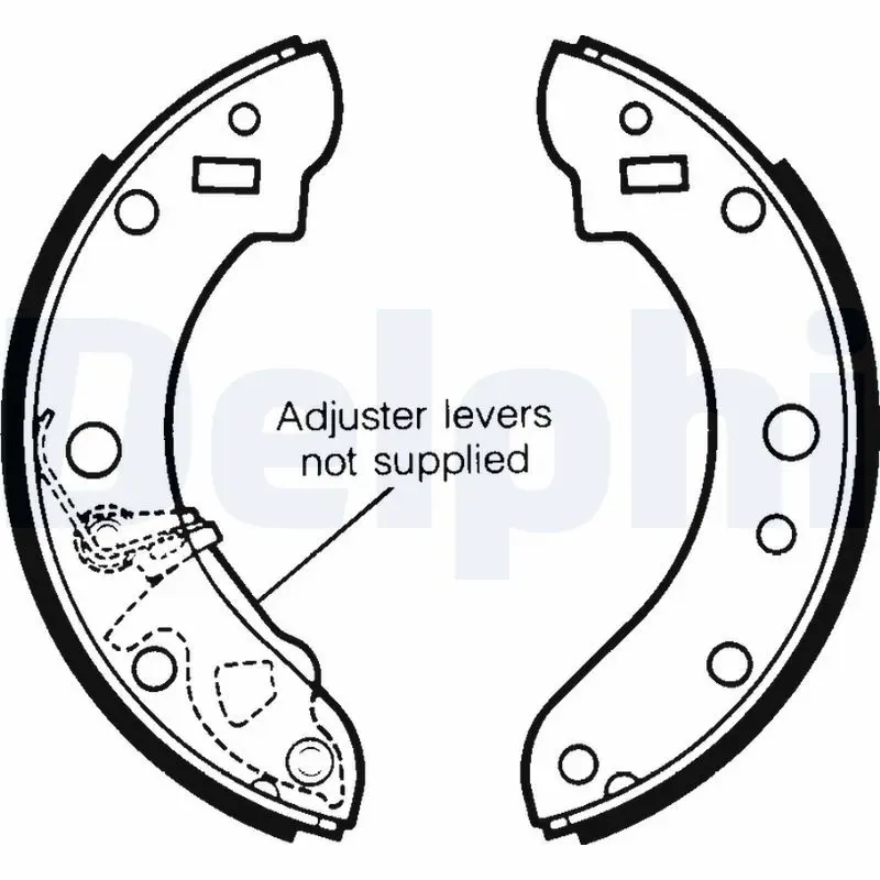 Handler.Part Brake shoe set DELPHI LS1206 1