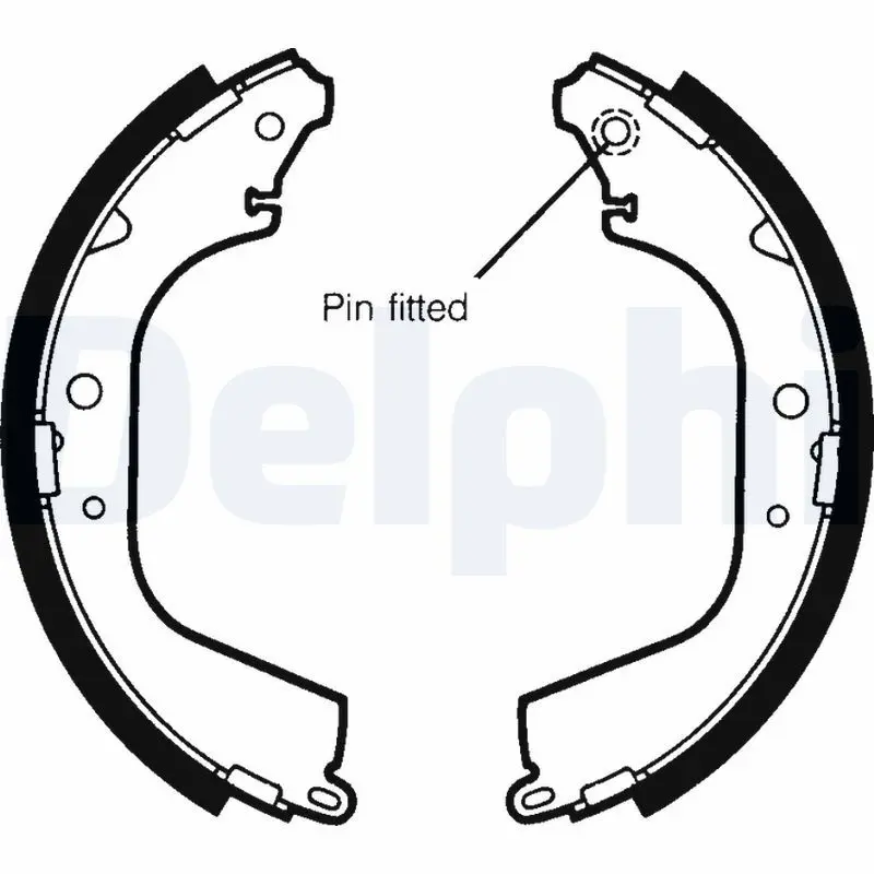 Handler.Part Brake shoe set DELPHI LS1408 1