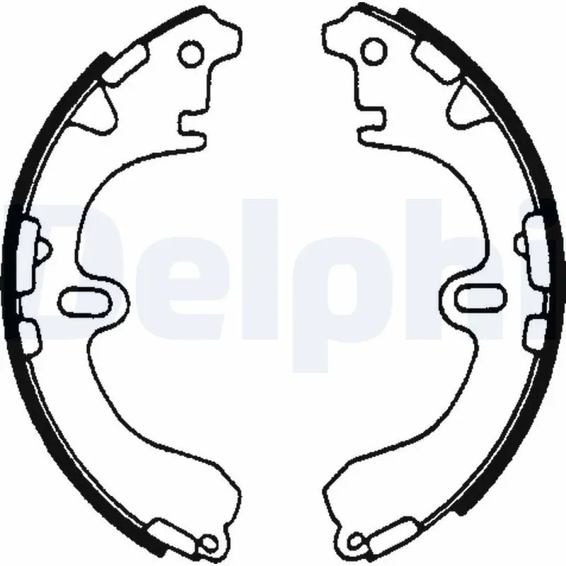 Handler.Part Brake shoe set DELPHI LS1601 1