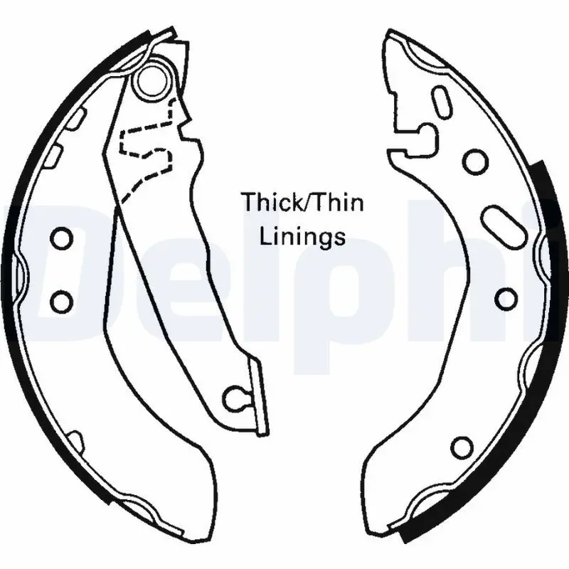 Handler.Part Brake shoe set DELPHI LS1616 1