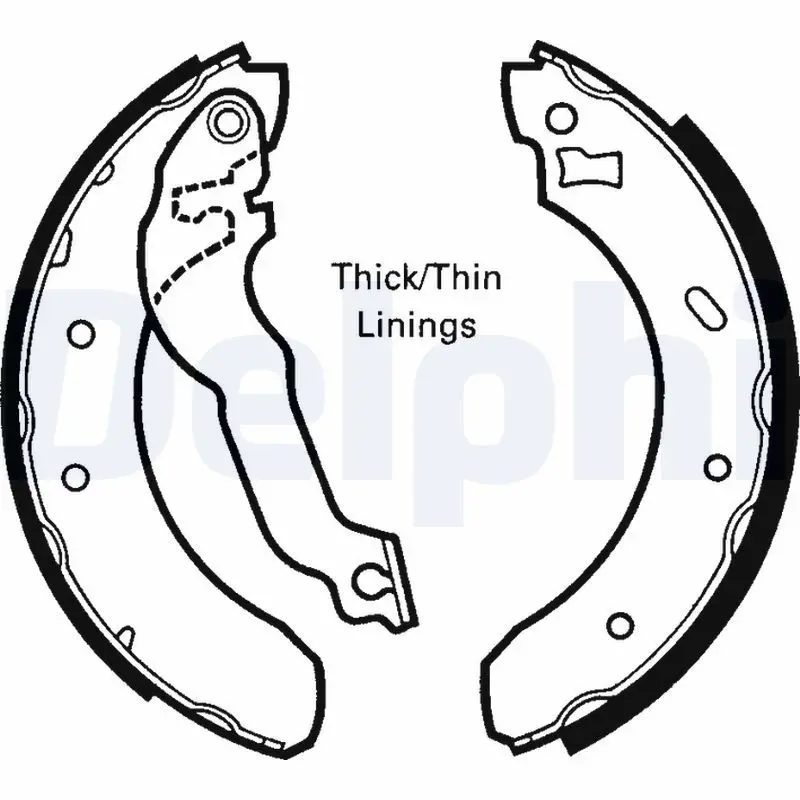 Handler.Part Brake shoe set DELPHI LS1618 1