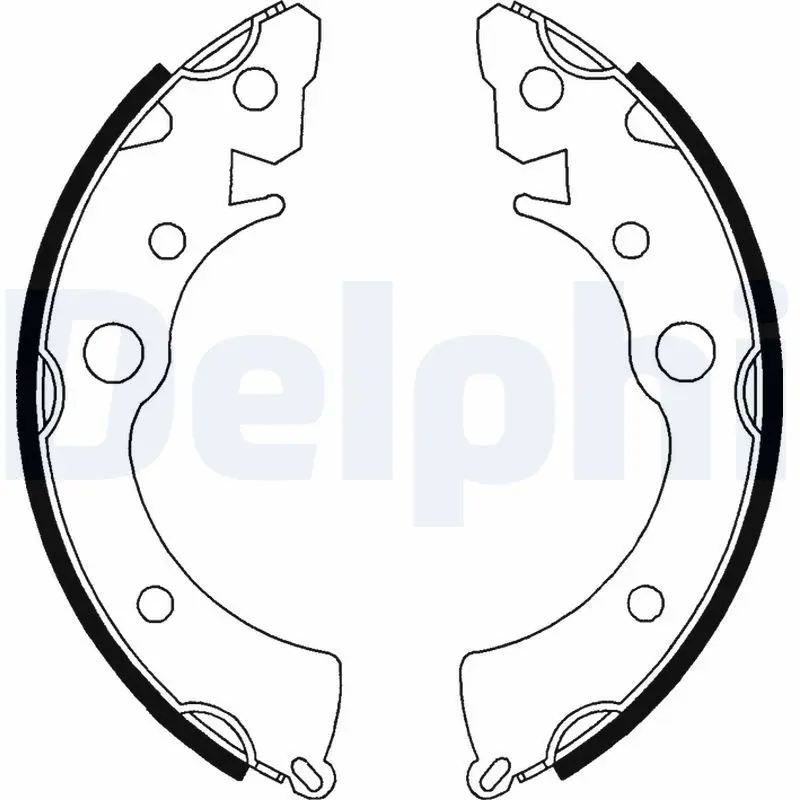 Handler.Part Brake shoe set DELPHI LS1646 1