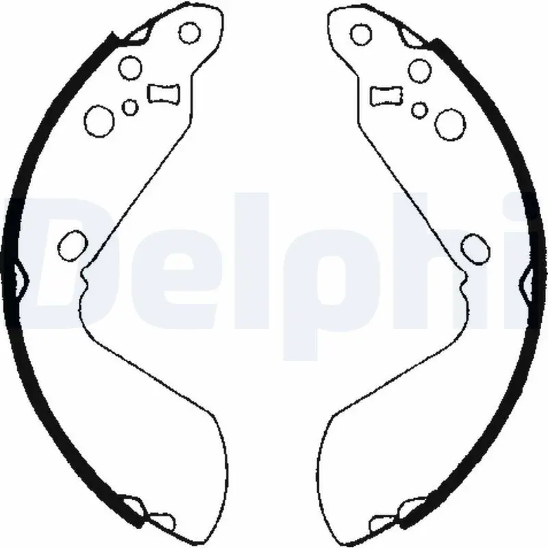 Handler.Part Brake shoe set DELPHI LS1651 1