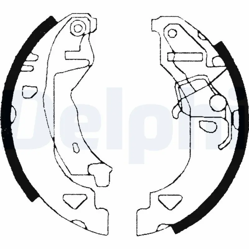 Handler.Part Brake shoe set DELPHI LS1682 1