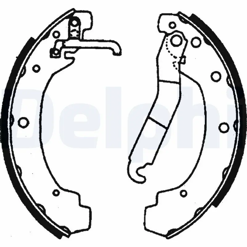 Handler.Part Brake shoe set DELPHI LS1702 1