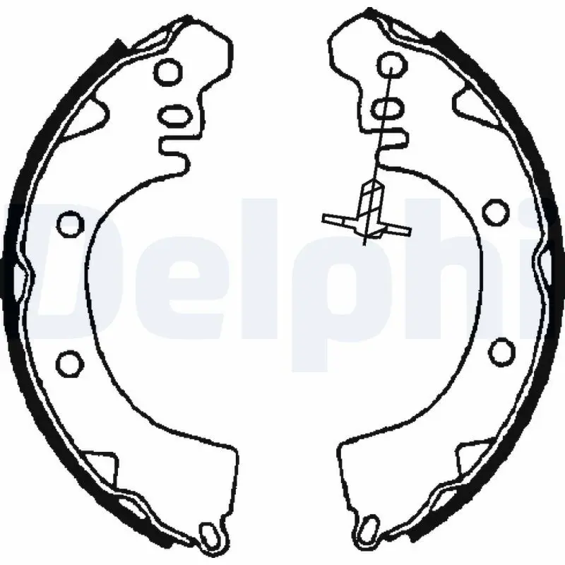 Handler.Part Brake shoe set DELPHI LS1705 1