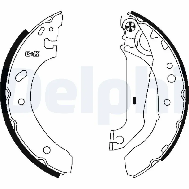 Handler.Part Brake shoe set DELPHI LS1782 1