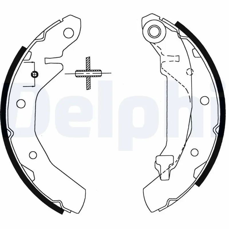 Handler.Part Brake shoe set DELPHI LS1822 1