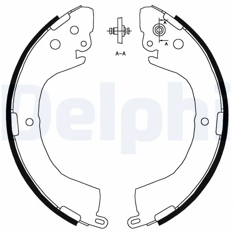 Handler.Part Brake shoe set DELPHI LS1826 1