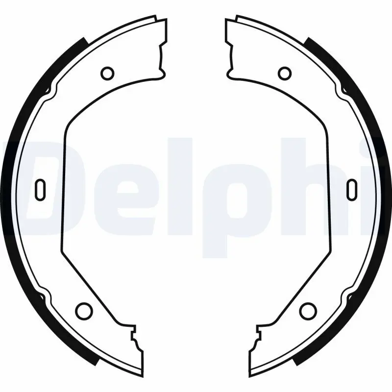 Handler.Part Brake shoe set, parking brake DELPHI LS1857 1