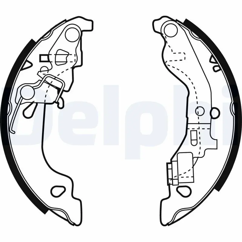 Handler.Part Brake shoe set DELPHI LS1858 1