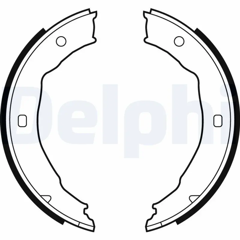 Handler.Part Brake shoe set, parking brake DELPHI LS1881 1