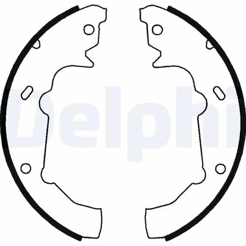 Handler.Part Brake shoe set DELPHI LS1750 1