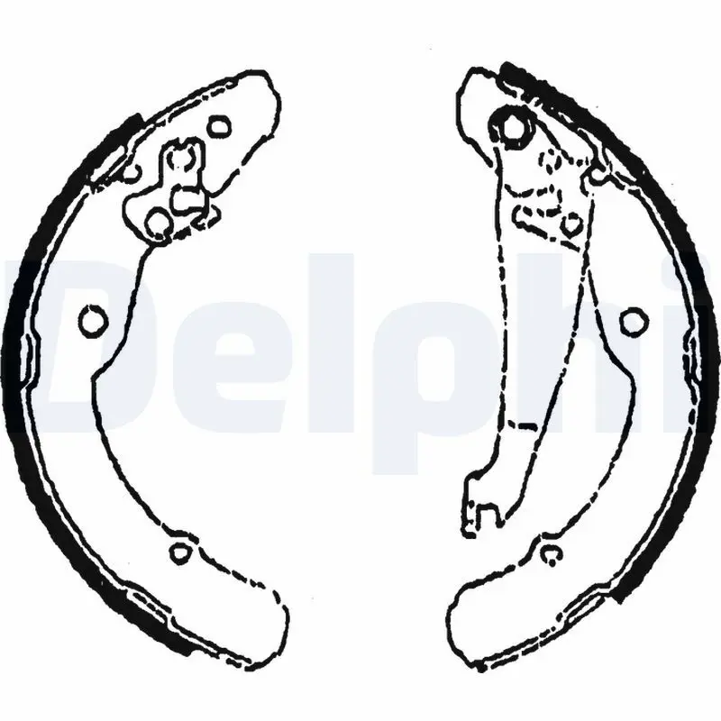 Handler.Part Brake shoe set DELPHI LS1784 1