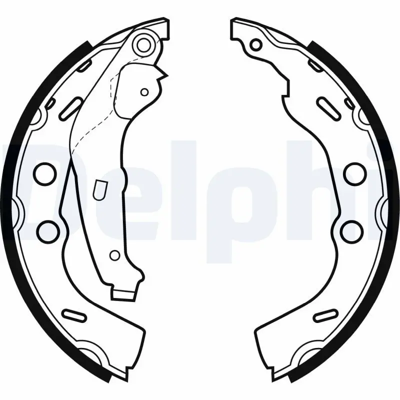 Handler.Part Brake shoe set DELPHI LS1993 1