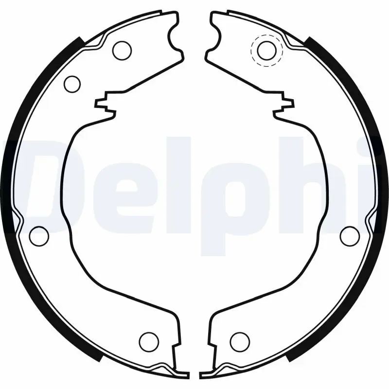 Handler.Part Brake shoe set, parking brake DELPHI LS2007 1